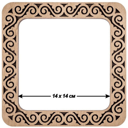Wooden embroidery frame on magnets Magnetic embroidery frame 19x19cm 7.6"x7.6"