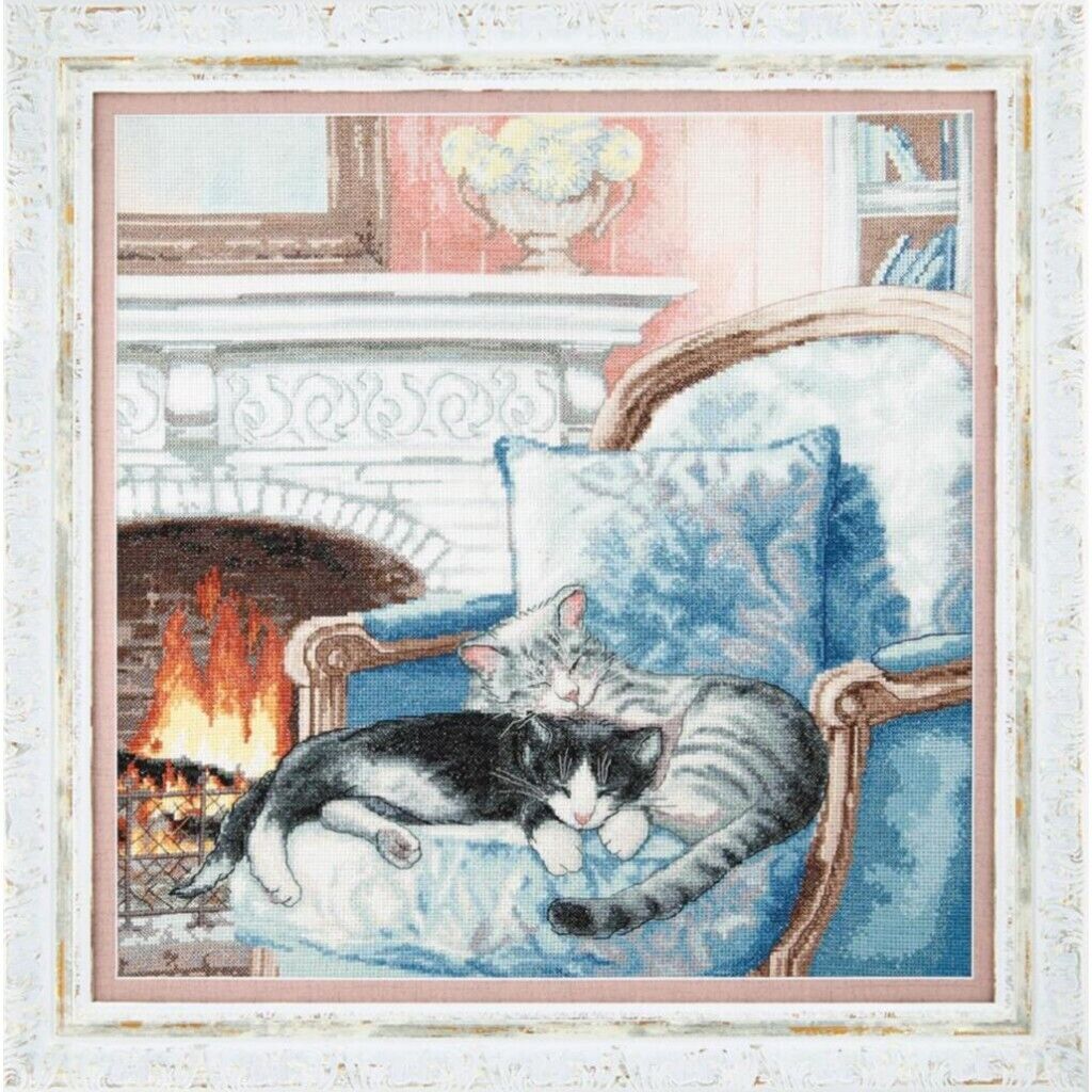 Counted Cross Stitch Kit Cats dream DIY Crystal Art