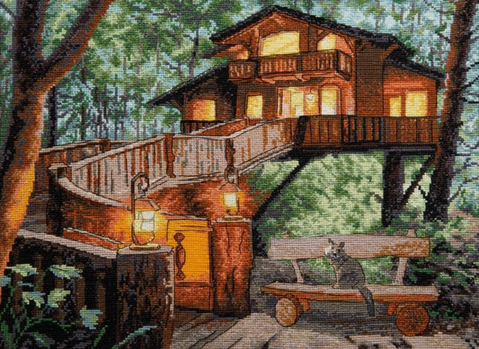 Counted Cross Stitch Kit Secret place DIY Unprinted canvas