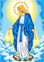 Full Bead Embroidery Kit Holy Mary Virgin Mary DIY Bead needlepoint Beadwork