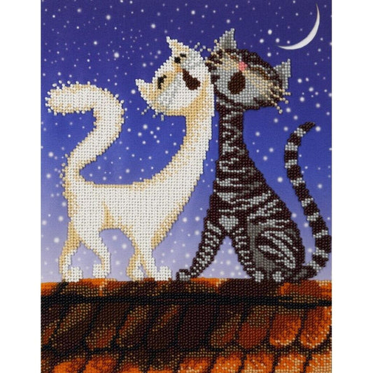 Bead Embroidery Kit Cats Bead needlepoint Bead stitching Beadwork DIY