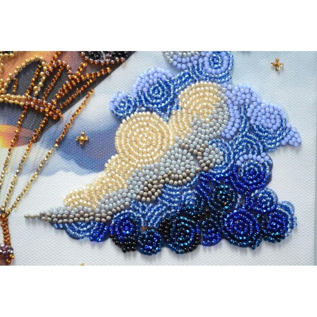 Bead Embroidery Kit Balloon Beaded stitching Bead needlepoint Beadwork DIY