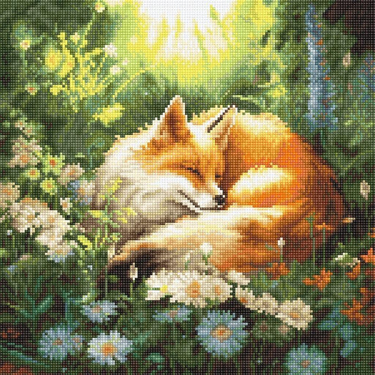 Counted Cross Stitch Kit Fox DIY Unprinted canvas