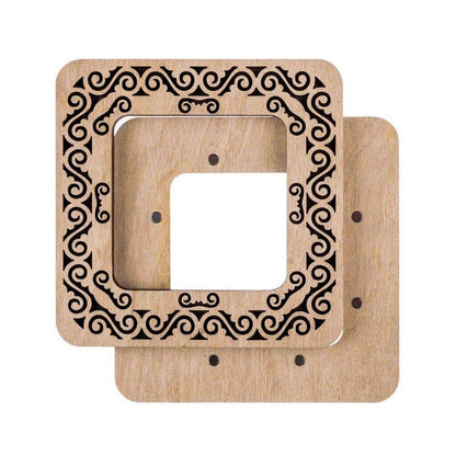 Wooden embroidery frame on magnets Magnetic embroidery frame 10x10cm 4"x4"