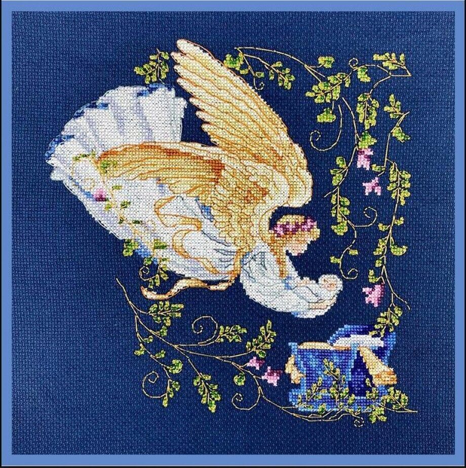 Counted Cross Stitch Kit Angel DIY Unprinted canvas