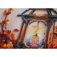 Bead Embroidery Kit Autumn Fall Beaded stitching Beadwork Bead needlepoint DIY