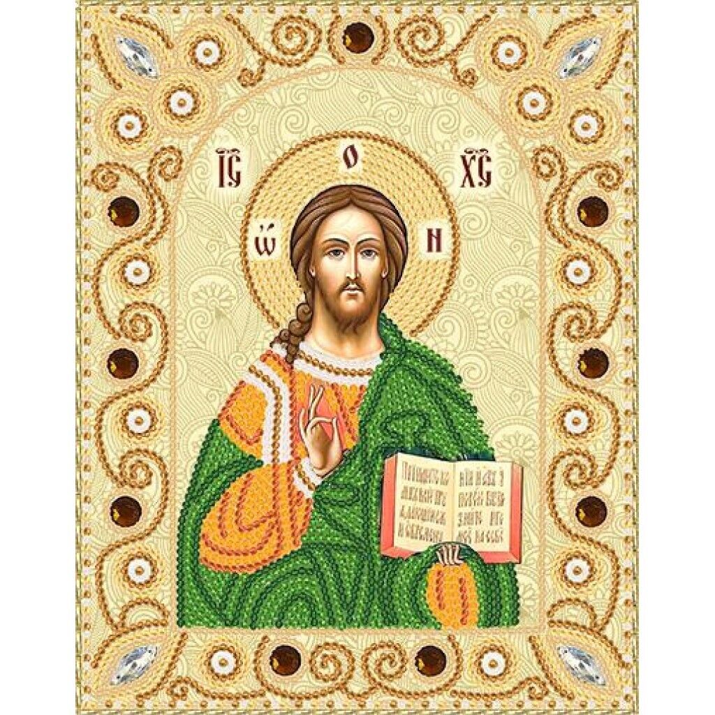 Bead Embroidery Kit Icon God Jesus Beaded stitching Beadwork DIY