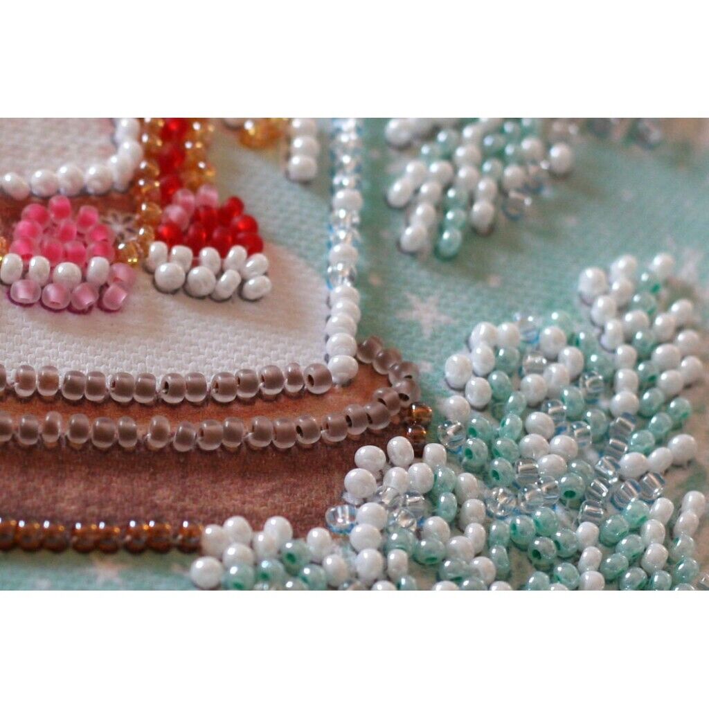 Bead Embroidery Kit Christmas Bead stitching Bead needlepoint DIY