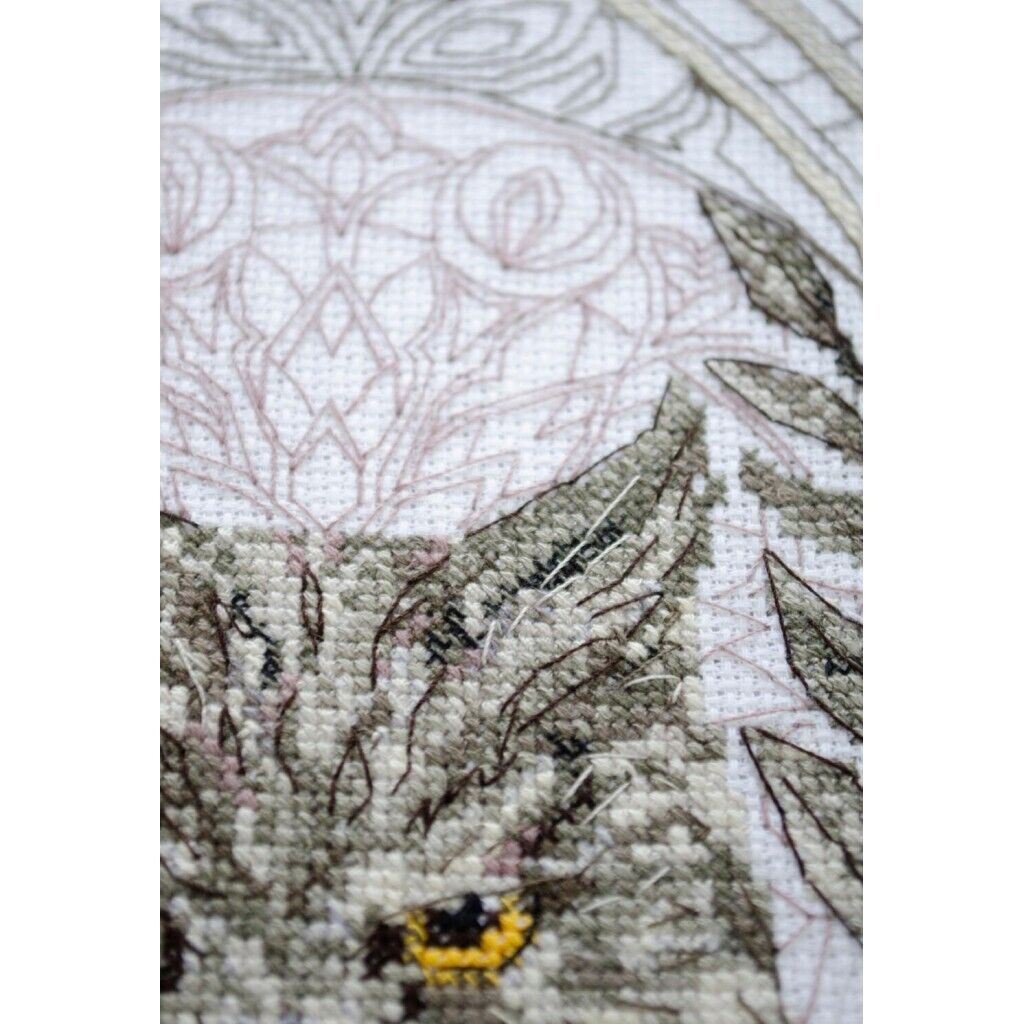 Counted Cross Stitch Kit Owl DIY Unprinted canvas