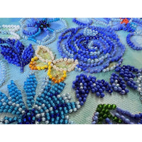 Bead Embroidery Kit Ukraine Flowers Bead stitching Beadwork Bead needlepoint DIY