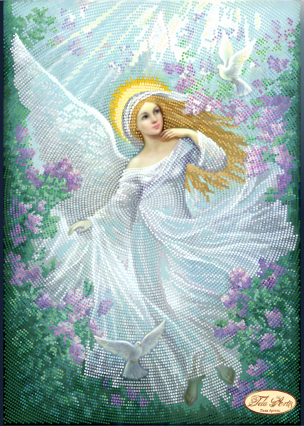 Bead Embroidery Kit Sweet angel Bead needlepoint Bead stitching Beading DIY