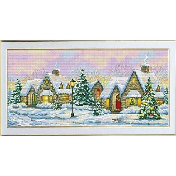 Counted Cross Stitch Kit WInter DIY Unprinted canvas