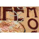 Bead Embroidery Kit Mocha Needlepoin kit Beadwork Bead needlepoint DIY