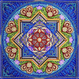 Counted Cross Stitch Kit Mandala of prosperity DIY Unprinted canvas