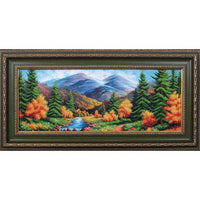 Bead Embroidery Kit Landscape Bead needlepoint Bead stitching Beadwork DIY