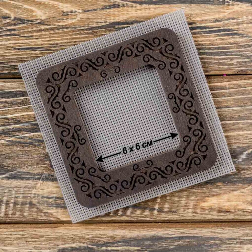 Wooden embroidery frame on magnets Magnetic embroidery frame 10x10cm 4"x4"