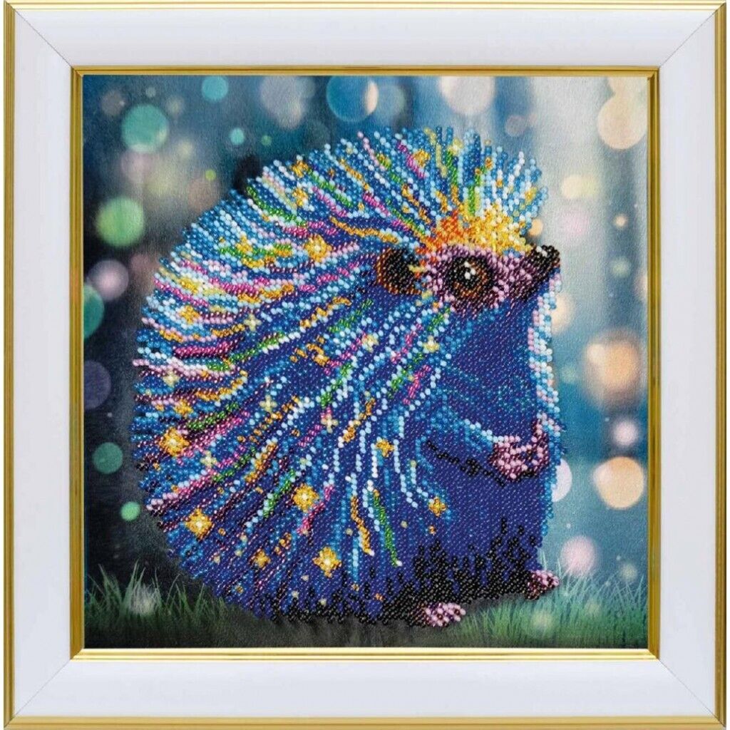 Bead Embroidery Kit Star hedgehog Bead needlepoint Bead stitching Beadwork DIY