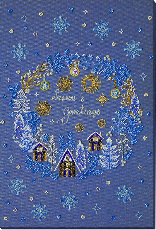 Bead Embroidery Kit Christmas Bead stitching Bead needlepoint DIY