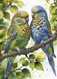 Bead Embroidery Kit Parrots DIY Bead needlepoint Bead stitching