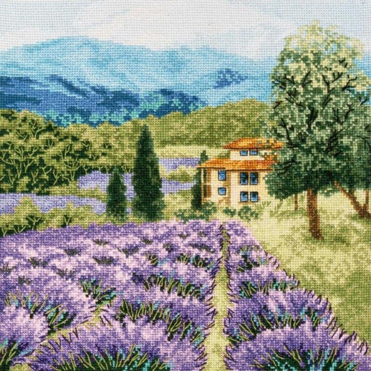 Counted Cross Stitch Kit Lavender DIY Unprinted canvas