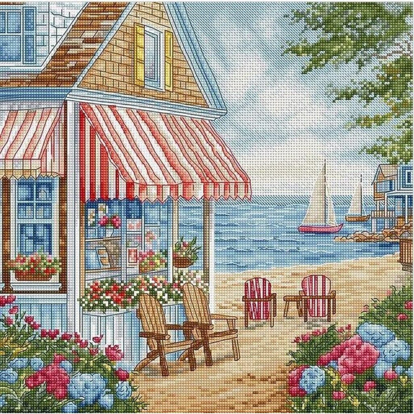 Counted Cross Stitch Kit A sunny day DIY Unprinted canvas