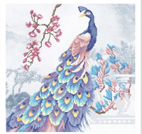 Bead Embroidery Kit Peacock DIY Bead needlepoint Bead stitching