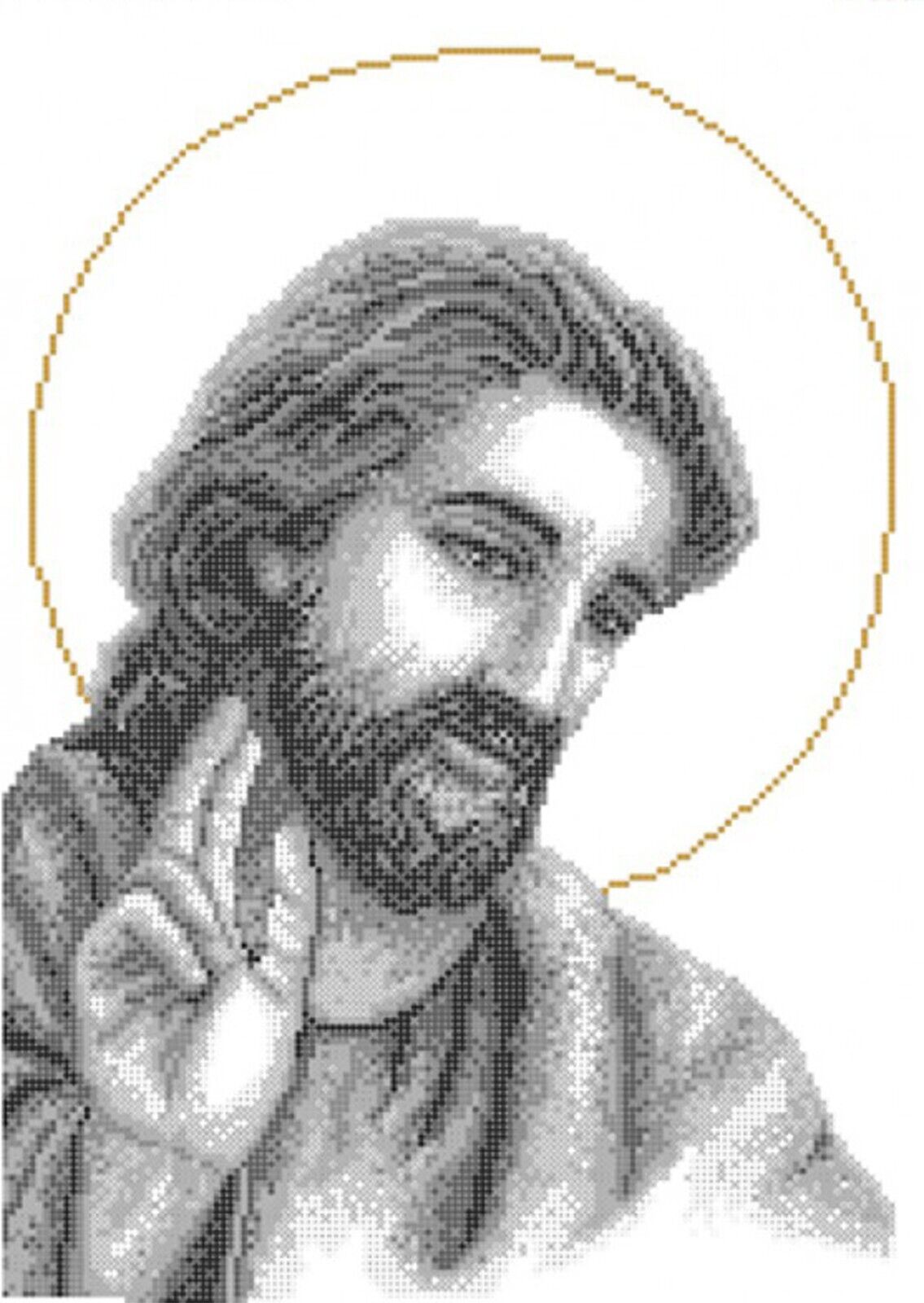 Bead Embroidery Kit Jesus God DIY Bead needlepoint Beadwork