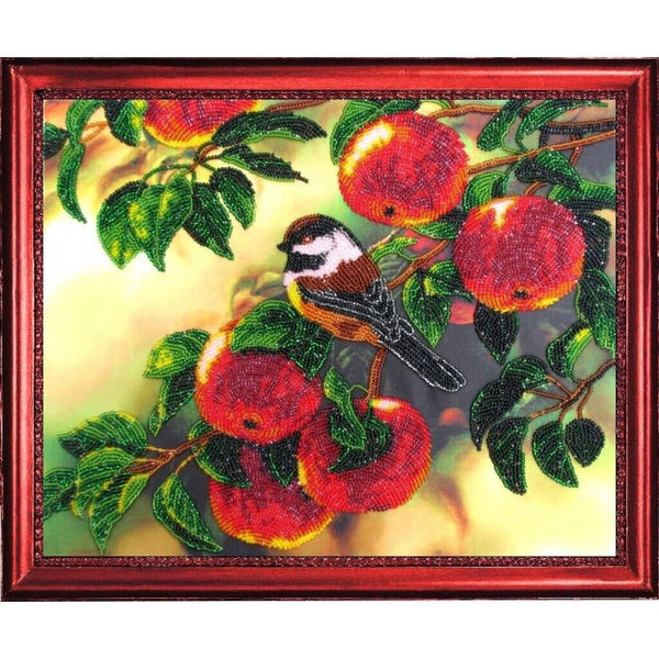 Bead Embroidery Kit Sparrow DIY Bead needlepoint Beadwork