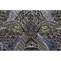 Counted Cross Stitch Kit Silver wolf DIY Unprinted canvas