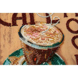 Bead Embroidery Kit Mocha Needlepoin kit Beadwork Bead needlepoint DIY