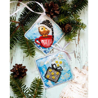 Bead Embroidery Kit Owl XMas Christmas tree toy kit DIY Beading embroidery