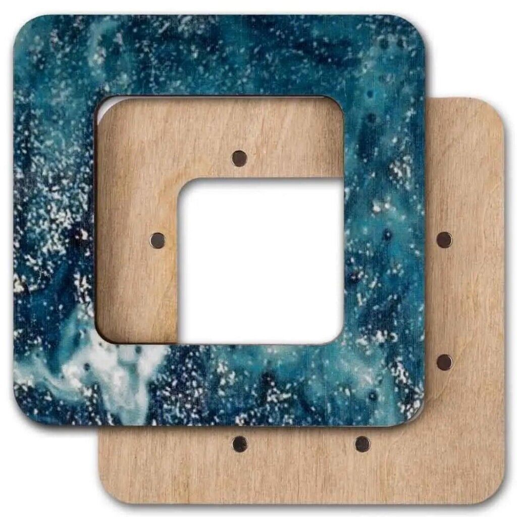 Wooden embroidery frame on magnets Magnetic embroidery frame 6x6cm 2.4"x2.4"