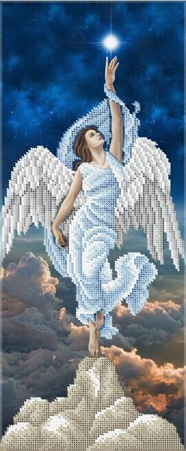 Bead Embroidery Kit Angel DIY Bead needlepoint Bead stitching Beadwork