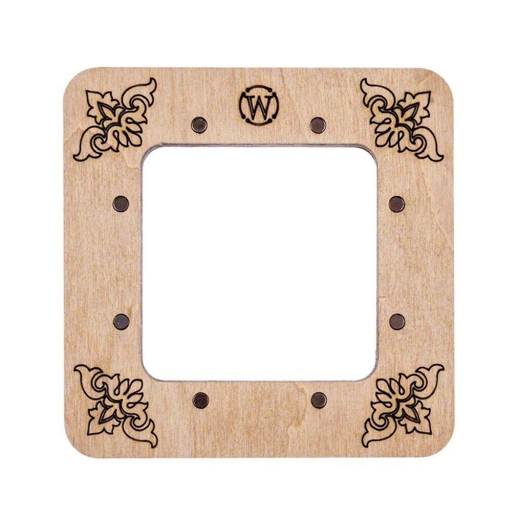 Wooden embroidery frame on magnets Magnetic embroidery frame 10x10cm 4"x4"