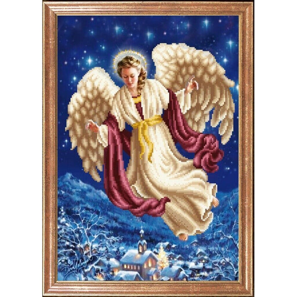 Bead Embroidery Kit Angel Bead needlepoint Bead stitching Beadwork DIY