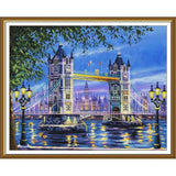 Counted Cross Stitch Kit London DIY Unprinted canvas