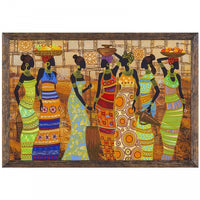 Bead Embroidery Kit African beauties DIY Beaded needlepoint Beaded stitching