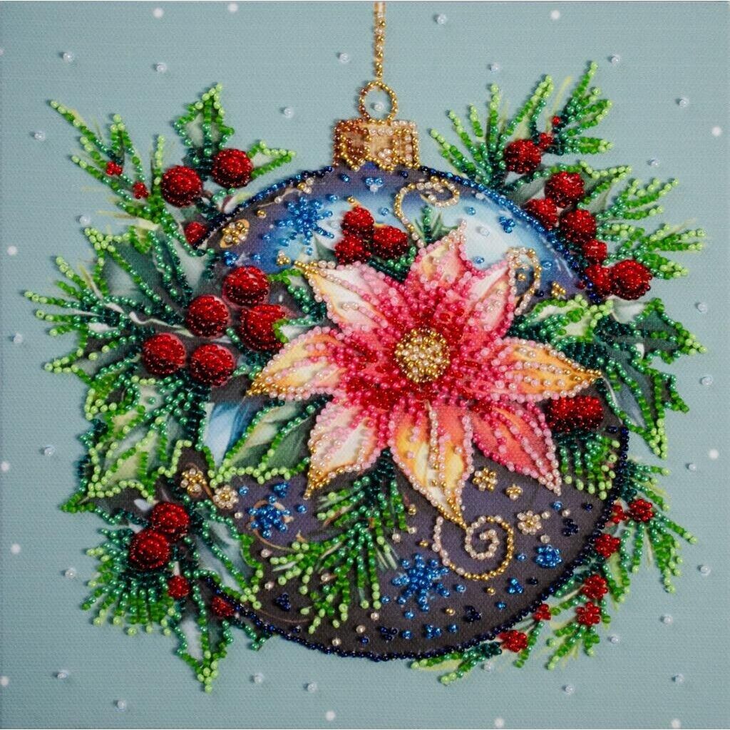 Bead Embroidery Kit Christmas Ball Bead needlepoint DIY