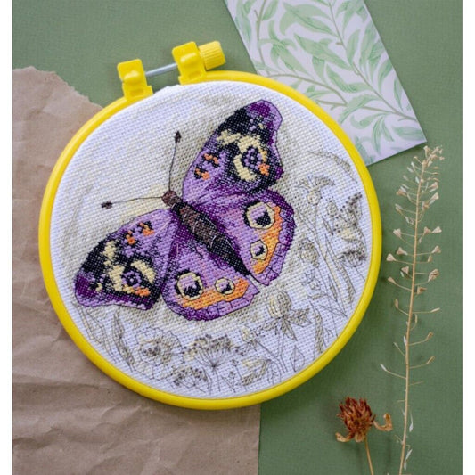 Counted Cross Stitch Kit Butterfly DIY Unprinted canvas