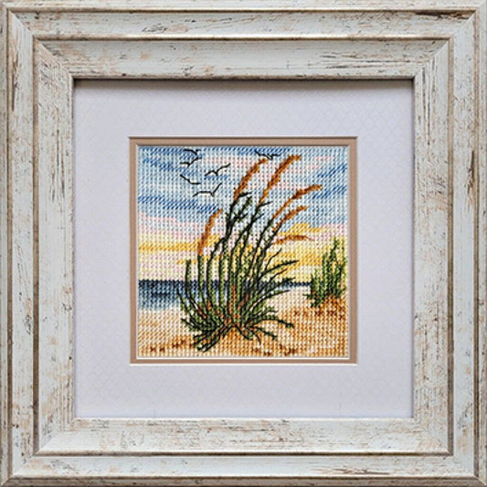 Counted Cross Stitch Kit On the coast DIY Unprinted canvas