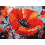 Counted Cross Stitch Kit Poppies Luca-S DIY Unprinted canvas