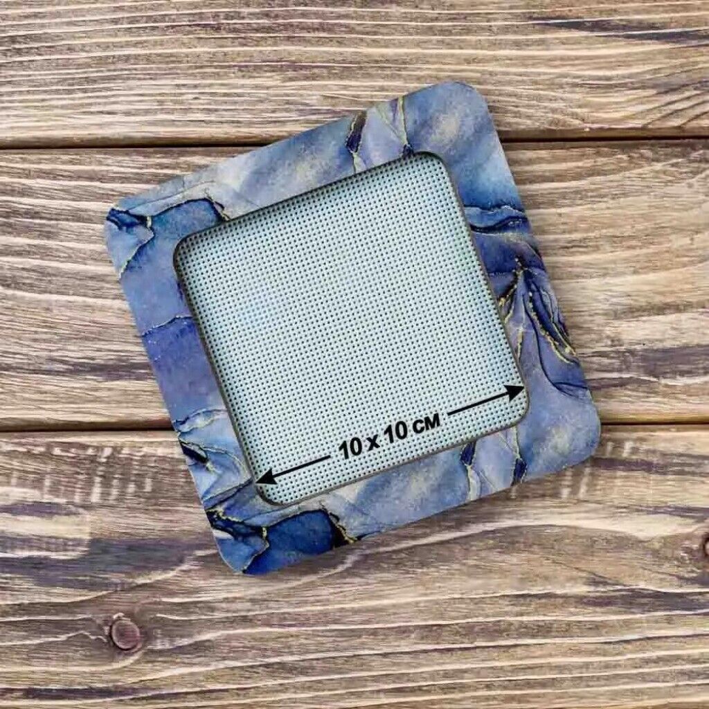 Wooden embroidery frame on magnets Magnetic embroidery frame 10x10cm 4"x4"