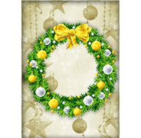 Bead Embroidery Kit Christmas wreath DIY Beaded needlepoint Beadwork Beading