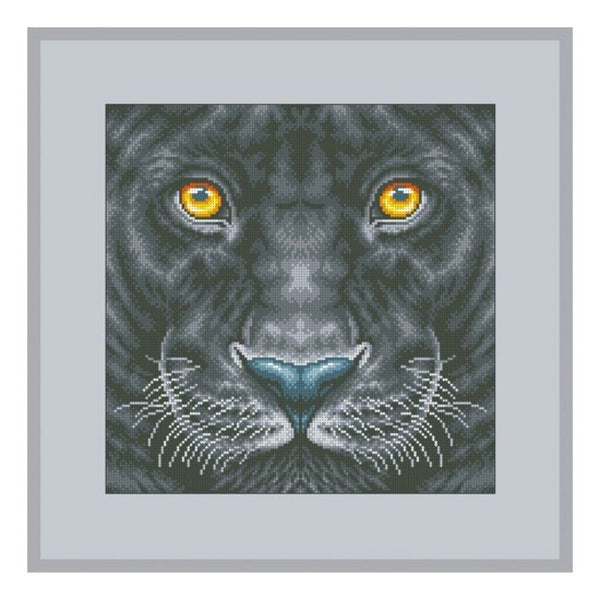 Bead Embroidery Kit Panther Bead needlepoint Beadwork Bead stitching