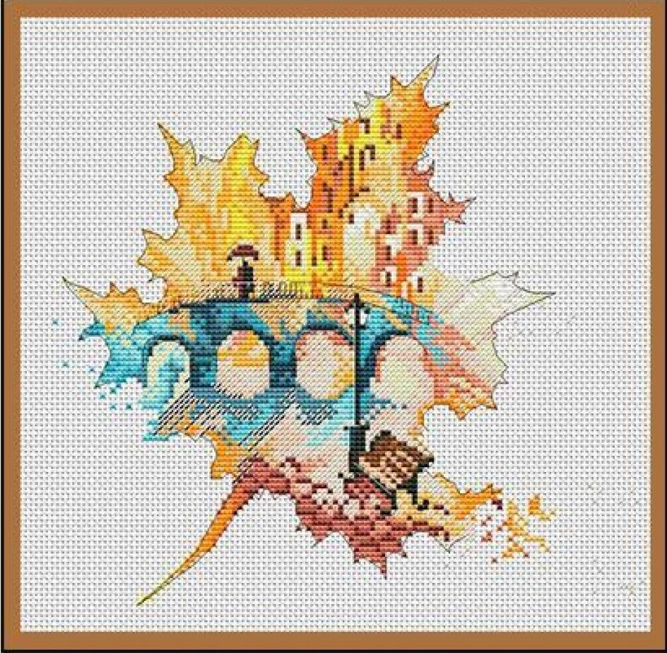 Counted Cross Stitch Kit Autumn DIY Kolorova