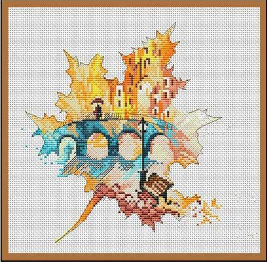 Counted Cross Stitch Kit Autumn DIY Kolorova