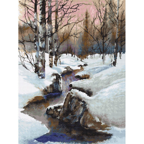 Gobelin kit Tapestry embroidery Kit Winter Luca-S DIY Unprinted canvas