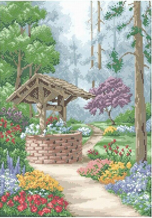 Full Bead Embroidery Kit Well DIY Bead needlepoint Beaded stitching