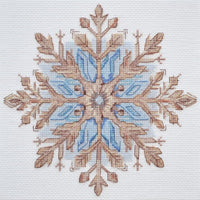 Counted Cross Stitch Kit Snowflake DIY Unprinted canvas