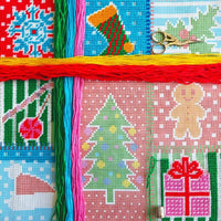 Tapestry Pillow Cover DIY kit "Christmas" Needlepoint kit Printed canvas